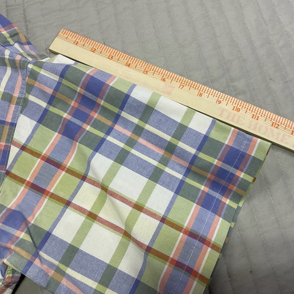 Cinch Mens Short Sleeve Plaid Button Down Shirt Multi Color Large XXL - Picture 5 of 8